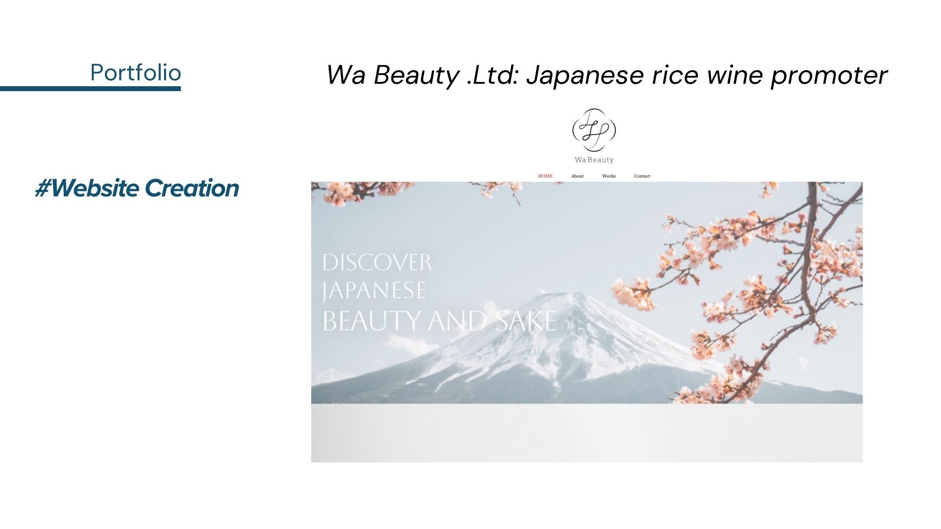 Portfolio: Wa Beauty .Ltd